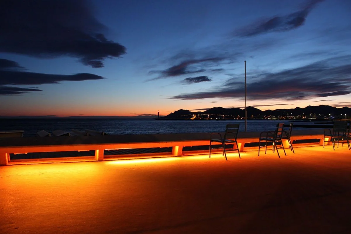 Croisette beaches in Cannes