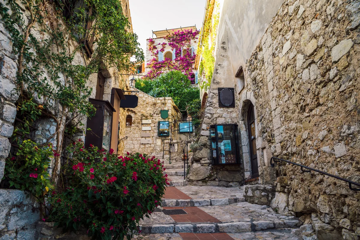 Èze, perched village on the Côte d'Azur near Cannes