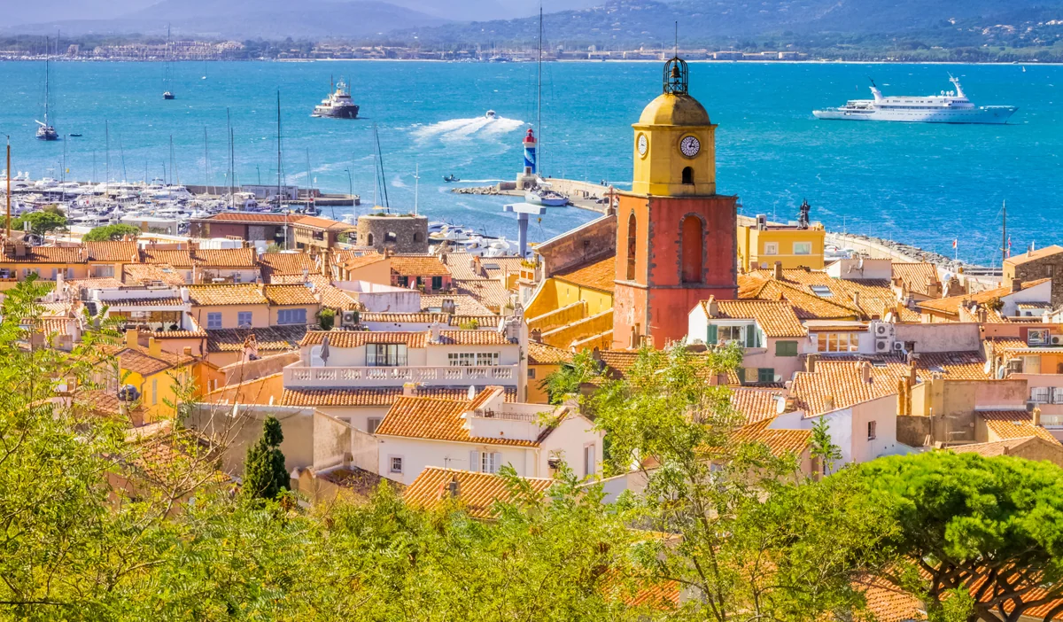 Saint-Tropez and its old port, Côte d'Azur near Cannes