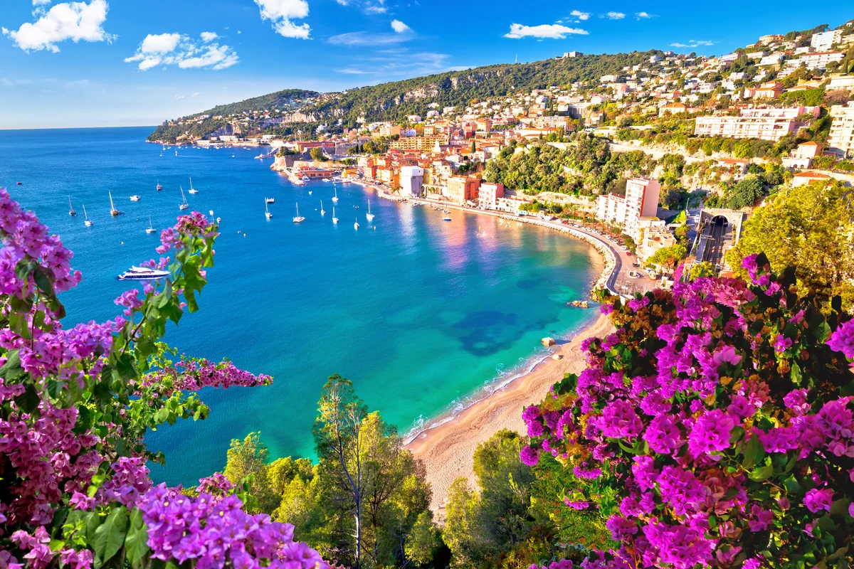 Villefranche-sur-Mer and its bay, Côte d'Azur near Cannes
